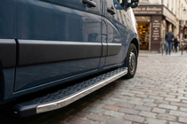 Renault Master 2011-2023 Praguri Laterale BlackLine (2 buc. Aluminiu) foto 1