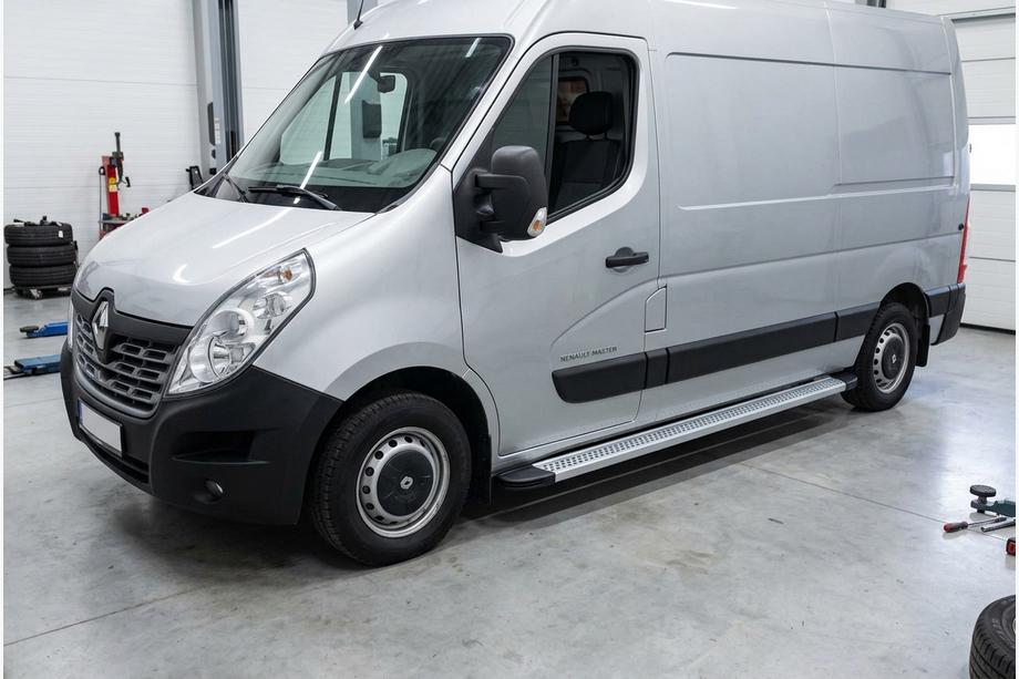 Renault Master 2011-2023 Praguri Laterale Maya V2 (2 buc, Aluminiu) Image