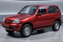 Chevrolet Niva 1998-2020 Praguri Laterale Maya Red (2 buc, Aluminiu) foto 1