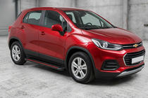 Chevrolet Trax 2012-2023 Praguri Laterale Maya Red (2 buc, Aluminiu) foto 1