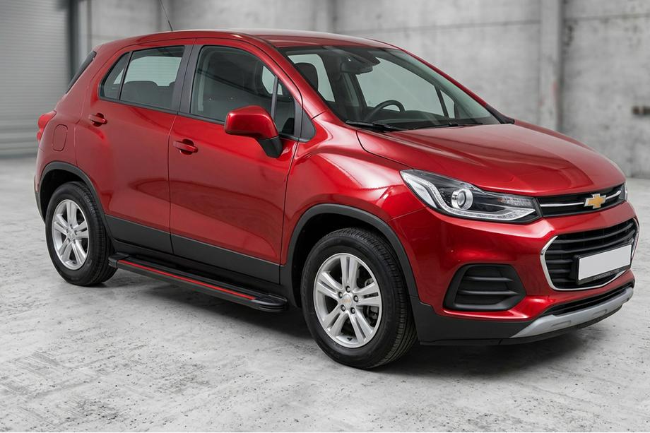 Chevrolet Trax 2012-2023 Praguri Laterale Maya Red (2 buc, Aluminiu) Image