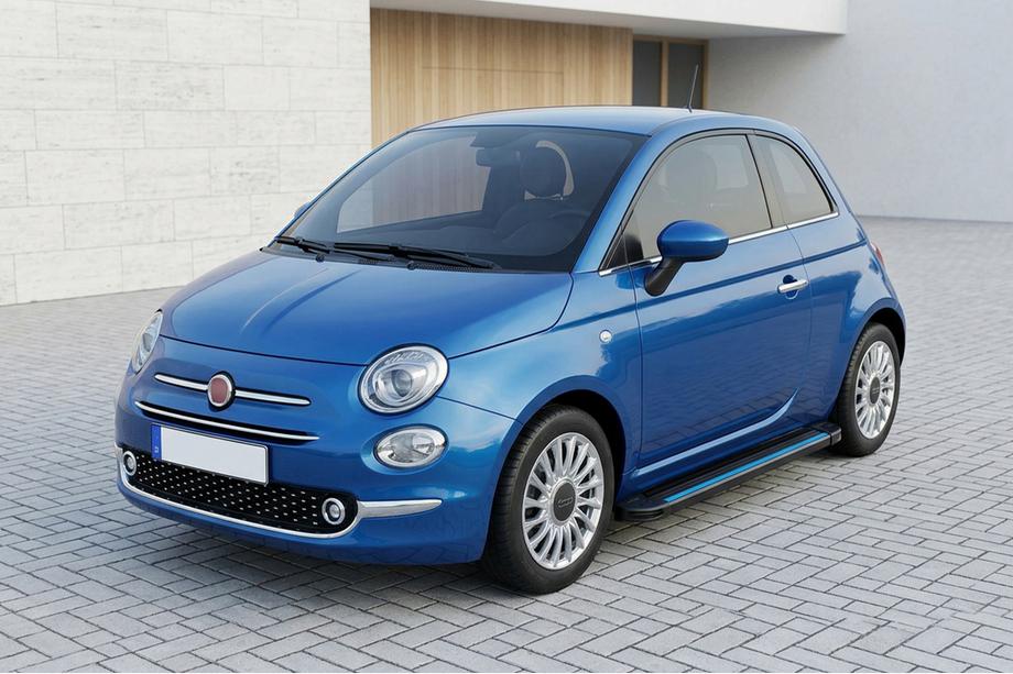 Fiat 500/500L 2013-2022 Praguri Laterale Maya Blue (2 buc, Aluminiu) Image
