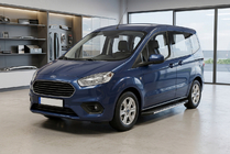 Ford Courier 2014-2023 Praguri laterale Bosphorus Grey (2 buc, aluminiu) foto 1