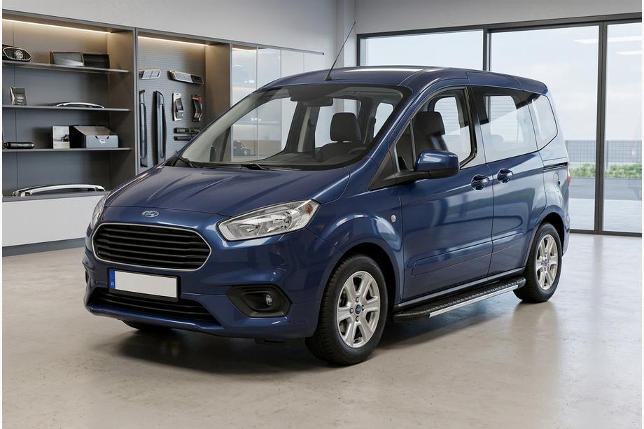 Ford Courier 2014-2023 Praguri laterale Bosphorus Grey (2 buc, aluminiu) Image