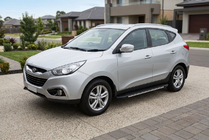 Hyundai IX-35 2010-2015 Praguri laterale Bosphorus Grey (2 buc, aluminiu) foto 1