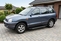 Hyundai Santa Fe 1 2000-2006 Praguri laterale Bosphorus Grey (2 buc, aluminiu) foto 1