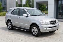 Kia Sorento I BL 2002-2009 Praguri laterale Bosphorus Grey (2 buc, aluminiu) foto 1