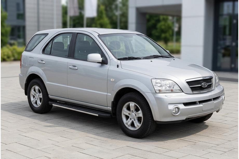 Kia Sorento I BL 2002-2009 Praguri laterale Bosphorus Grey (2 buc, aluminiu) Image
