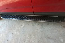 Kia Sorento II XM 2009-2014 Praguri laterale Bosphorus Grey (2 buc, aluminiu) 2013-2016 foto 4