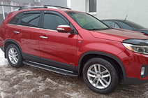 Kia Sorento II XM 2009-2014 Praguri laterale Bosphorus Grey (2 buc, aluminiu) 2013-2016 foto 8