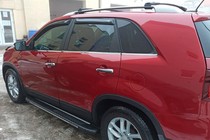 Kia Sorento II XM 2009-2014 Praguri laterale Bosphorus Grey (2 buc, aluminiu) 2013-2016 foto 9