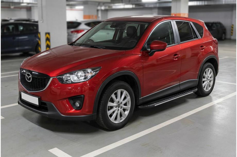 Mazda CX-5 2012-2017 Praguri laterale Bosphorus Grey (2 buc, aluminiu) Image