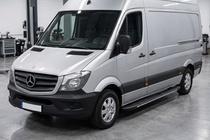 Mercedes Sprinter W906 2006–2018 Praguri laterale Bosphorus Grey (2 buc, aluminiu) foto 1