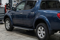 Mitsubishi L200 2015-2024 Praguri laterale Bosphorus Grey (2 buc, aluminiu) foto 1
