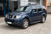 Nissan Pathfinder R51 2005-2014 Praguri laterale Bosphorus Grey (2 buc, aluminiu) foto 1