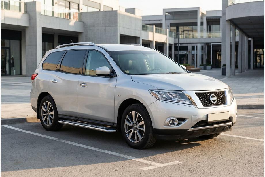 Nissan Pathfinder R52 2012-2021 Praguri Laterale Maydos V2 (2 buc, Aluminiu) Foto 1