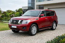 Nissan Patrol Y62 2010-2024 Praguri Laterale Maya Red (2 buc, Aluminiu) foto 1