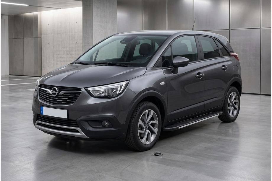 Opel Crossland X 2017-2024 Praguri laterale Bosphorus Grey (2 buc, aluminiu) Image