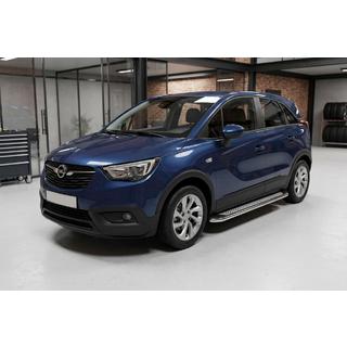 Praguri Laterale Maydos V2 (2 buc, Aluminiu si Otel Inoxidabil) Opel Crossland X 2017-2024 foto 1