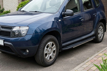 Renault Duster 2008–2017 Praguri laterale Bosphorus Grey (2 buc, aluminiu) foto 1