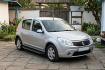 Renault Sandero 2007-2013 Praguri laterale Bosphorus Grey (2 buc, aluminiu) foto 1