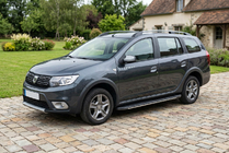 Renault Logan MCV 2013-2022 Praguri laterale Bosphorus Grey (2 buc, aluminiu) foto 1
