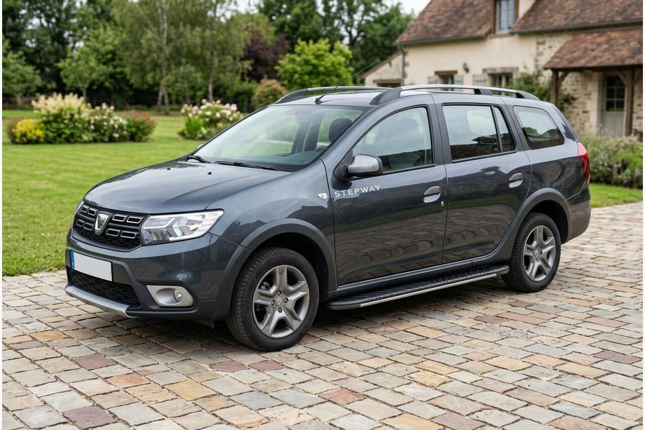 Renault Logan MCV 2013-2022 Praguri laterale Bosphorus Grey (2 buc, aluminiu) Image