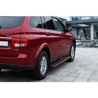 Praguri Laterale Maya Red (2 buc, Aluminiu) SsangYong Kyron 2005-2014 foto 1
