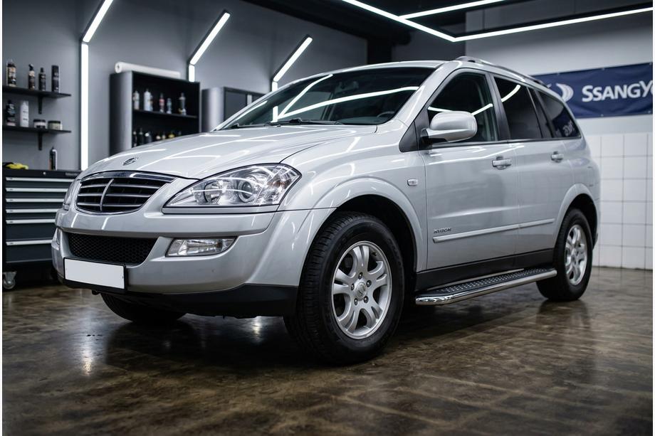 SsangYong Kyron 2005-2014 Praguri Laterale Maydos V2 (2 buc, Aluminiu si Otel Inoxidabil) Image