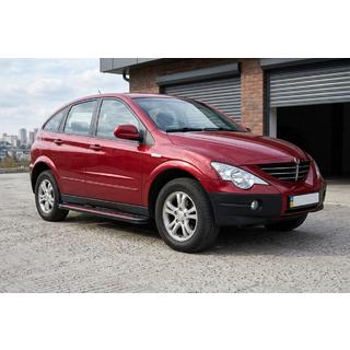 Praguri Laterale Maya Red (2 buc, Aluminiu) SsangYong Action 2005-2018 foto 1