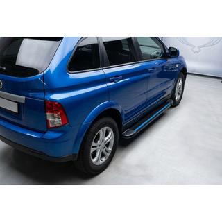 Praguri Laterale Maya Blue (2 buc, Aluminiu) SsangYong Action 2005-2018 foto 1