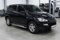 SsangYong Action 2005-2018 Praguri Laterale Maydos V2 (2 buc, Aluminiu si Otel Inoxidabil) foto 1