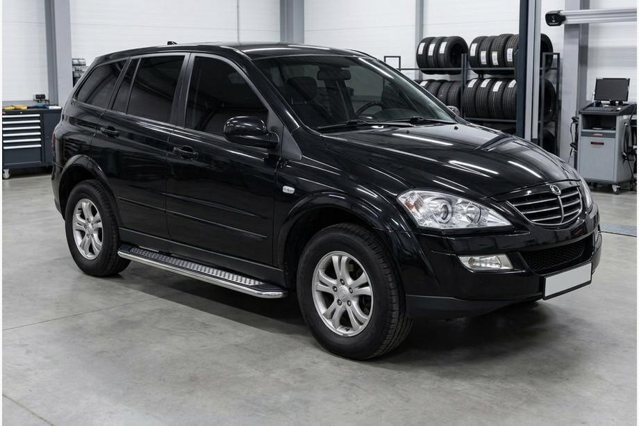 SsangYong Action 2005-2018 Praguri Laterale Maydos V2 (2 buc, Aluminiu si Otel Inoxidabil) Image