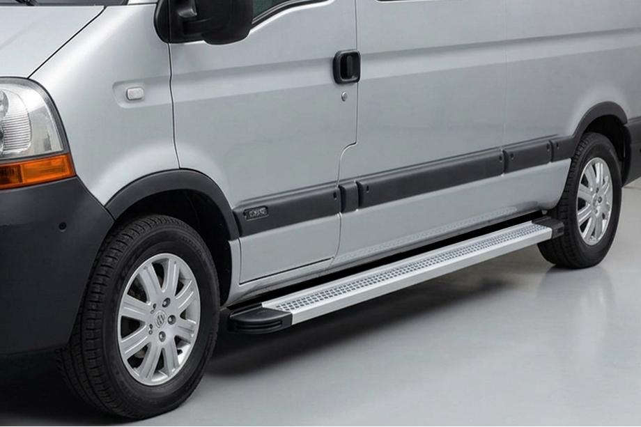 Renault Master 1998-2010 Praguri Laterale Maya V2 (2 buc, Aluminiu) Image