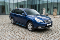 Subaru Outback 2009-2014 Praguri Laterale Maya Blue (2 buc, Aluminiu) foto 1