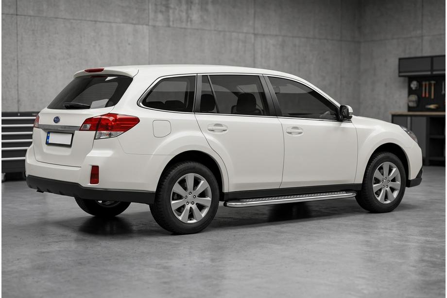 Subaru Outback 2009-2014 Praguri Laterale Maydos V2 (2 buc, Aluminiu si Otel Inoxidabil) Image