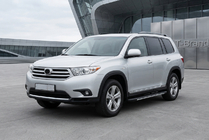 Toyota Highlander 2008-2013 Praguri laterale Bosphorus Grey (2 buc, aluminiu) foto 1