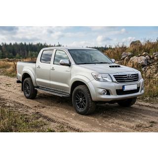 Praguri laterale Bosphorus Grey (2 buc, aluminiu) Toyota Hilux 2006-2015 foto 1