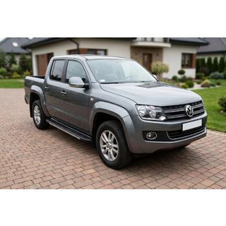 Praguri laterale Bosphorus Grey (2 buc, aluminiu) Volkswagen Amarok 2010-2022 foto 1
