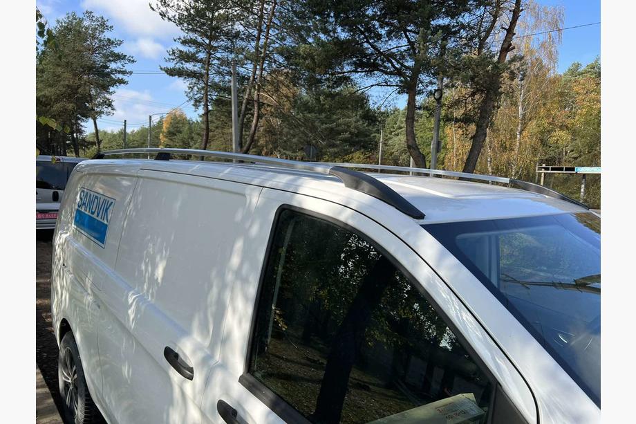 Mercedes Vito/V-class W447 2014- Bare Portbagaj Crom DDU (Picioare Plastic) Foto 2