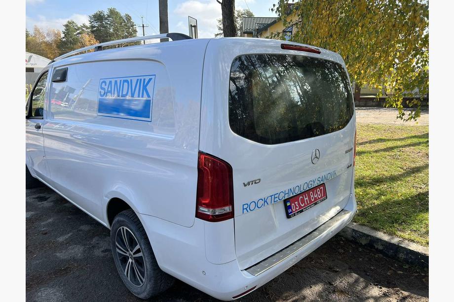 Mercedes Vito/V-class W447 2014- Bare Portbagaj Crom DDU (Picioare Plastic) Foto 1