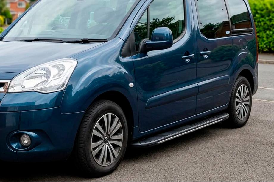 Peugeot Partner Tepee 2008-2018 Praguri laterale Bosphorus Grey (2 buc, aluminiu) Image
