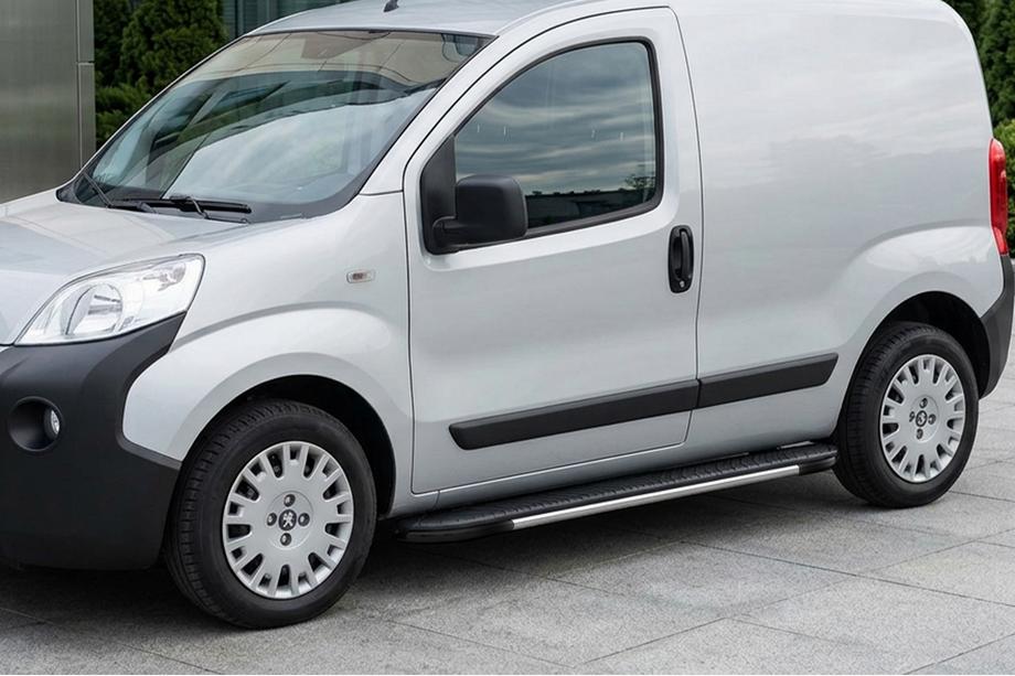 Peugeot Bipper 2008-2017 Praguri laterale Bosphorus Grey (2 buc, aluminiu) Image