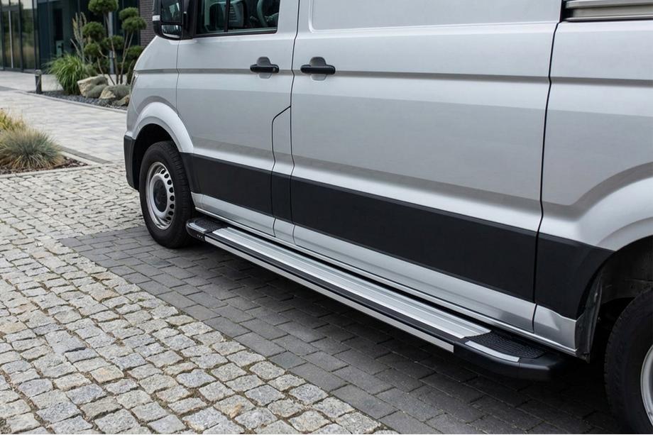 Volkswagen Crafter 2016- Praguri Laterale Rainbow (2 buc, Aluminiu) Foto 1