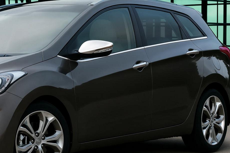 Hyundai Accent 2011-2017 Capace oglinzi cu decupaj pentru semnalizare (2 buc) OmsaLine - Otel Inoxidabil Italian Image