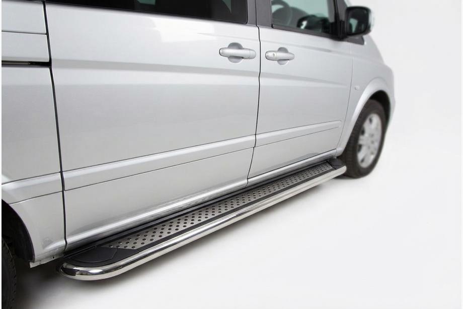 Mercedes Viano 2004-2014 Praguri Laterale Maydos V2 (2 buc, Aluminiu) Image