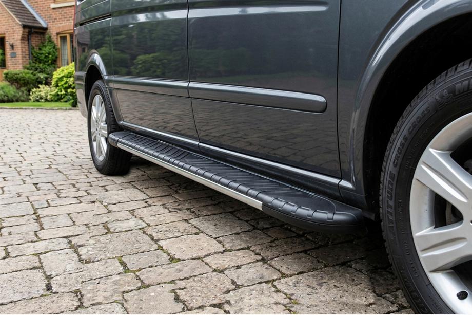 Mercedes Vito/V-class W447 2014- Praguri laterale Bosphorus Grey (2 buc, aluminiu) Image