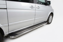 Mercedes Vito/V-class W447 2014- Praguri Laterale Maydos V2 (2 buc, Aluminiu) foto 1