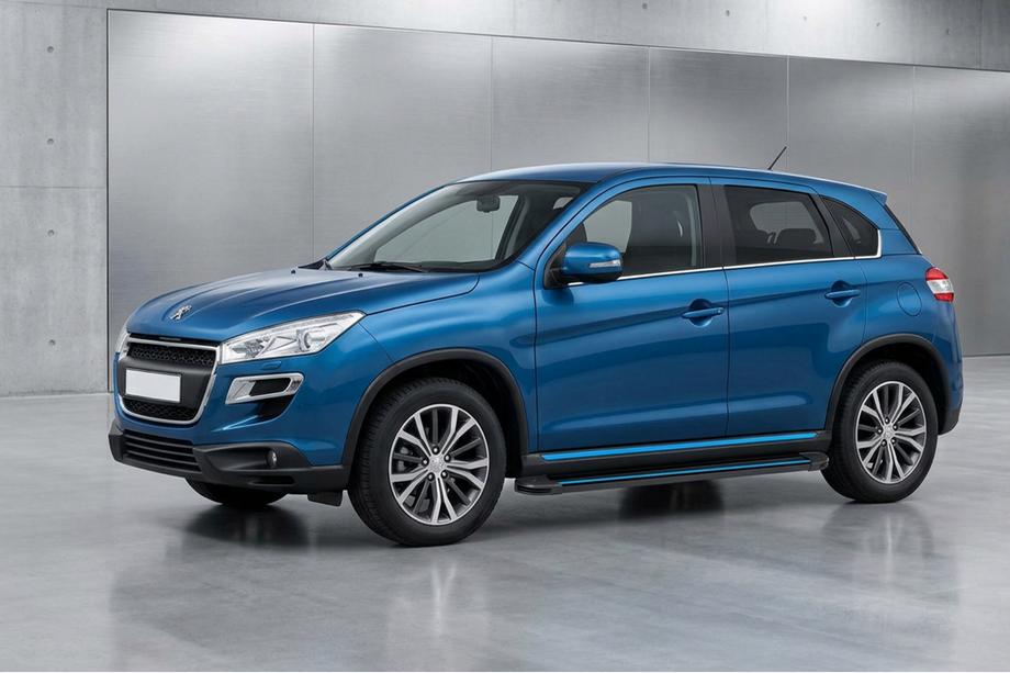 Peugeot 4008 2012-2017 Praguri Laterale Maya Blue (2 buc, Aluminiu) Image