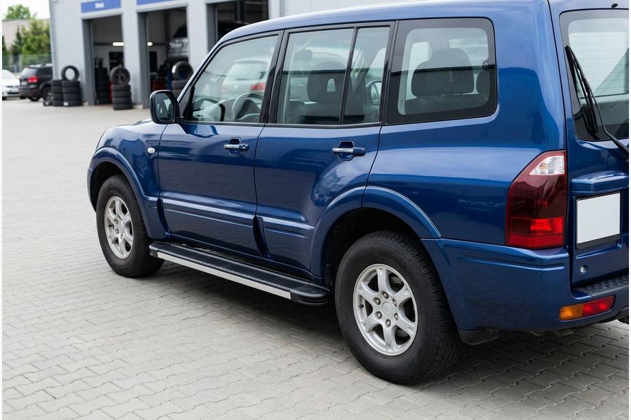 Mitsubishi Pajero Wagon III 1999-2006 Praguri Laterale Maya V1 (2 buc, Aluminiu) Image